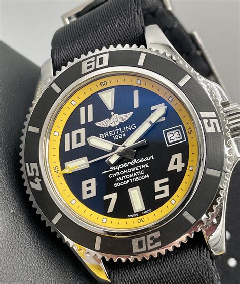 breitling superocean ii abyss yellow|Breitling Superocean II Abyss Yellow A1736402/BA32 Breitling .